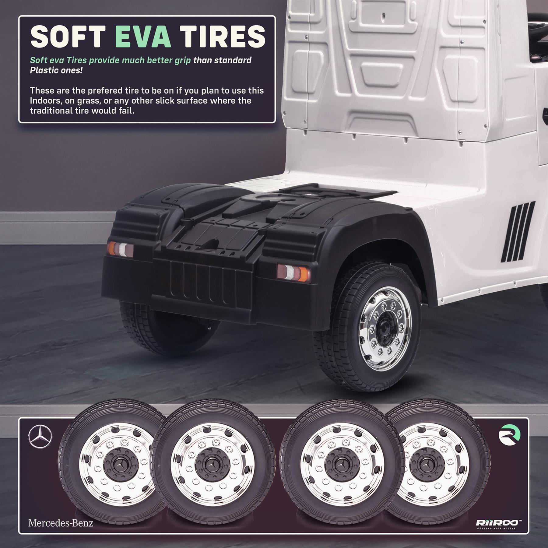 Mercedes-Benz Actros Licensed Ride On Car With 4WD Truck Electric Battery Power - Picture 47 of 51