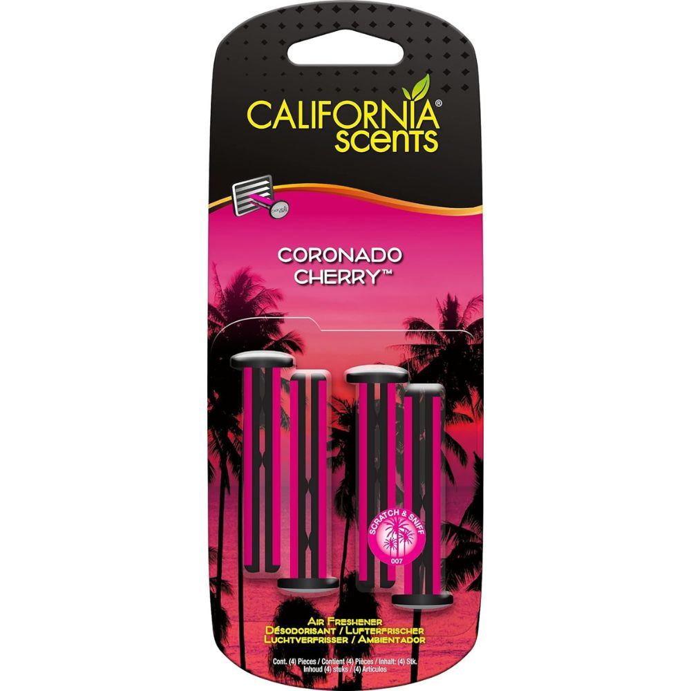 California Car Scents Air Freshener Home Van Taxi Cab Scent Tin Can Vent Stick - Picture 5 of 24
