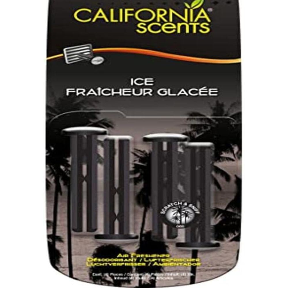California Car Scents Air Freshener Home Van Taxi Cab Scent Tin Can Vent Stick - Picture 11 of 24