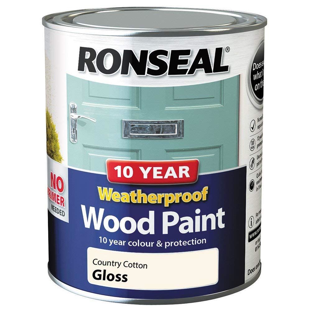 Ronseal 10 Year Weatherproof No Primer Wood Paint 750ml