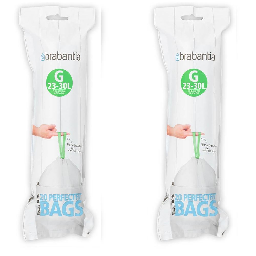 Brabantia Waste Bin Liners Bags Size A B C D E F G H L O V W X Y 112