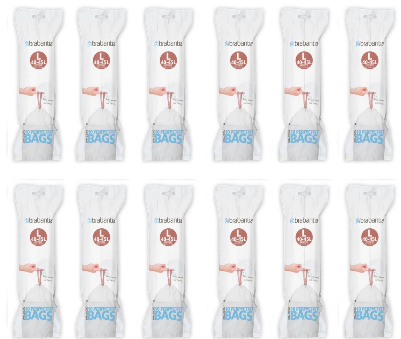 Brabantia Waste Bin Liners Bags Size A B C D E F G H L O V W X Y 112