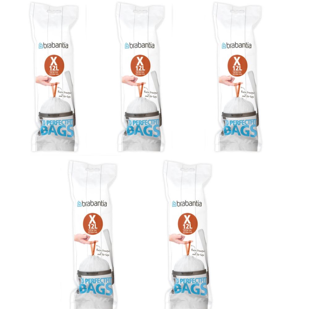 Brabantia Waste Bin Liners Bags Size A B C D E F G H L O V W X Y 112