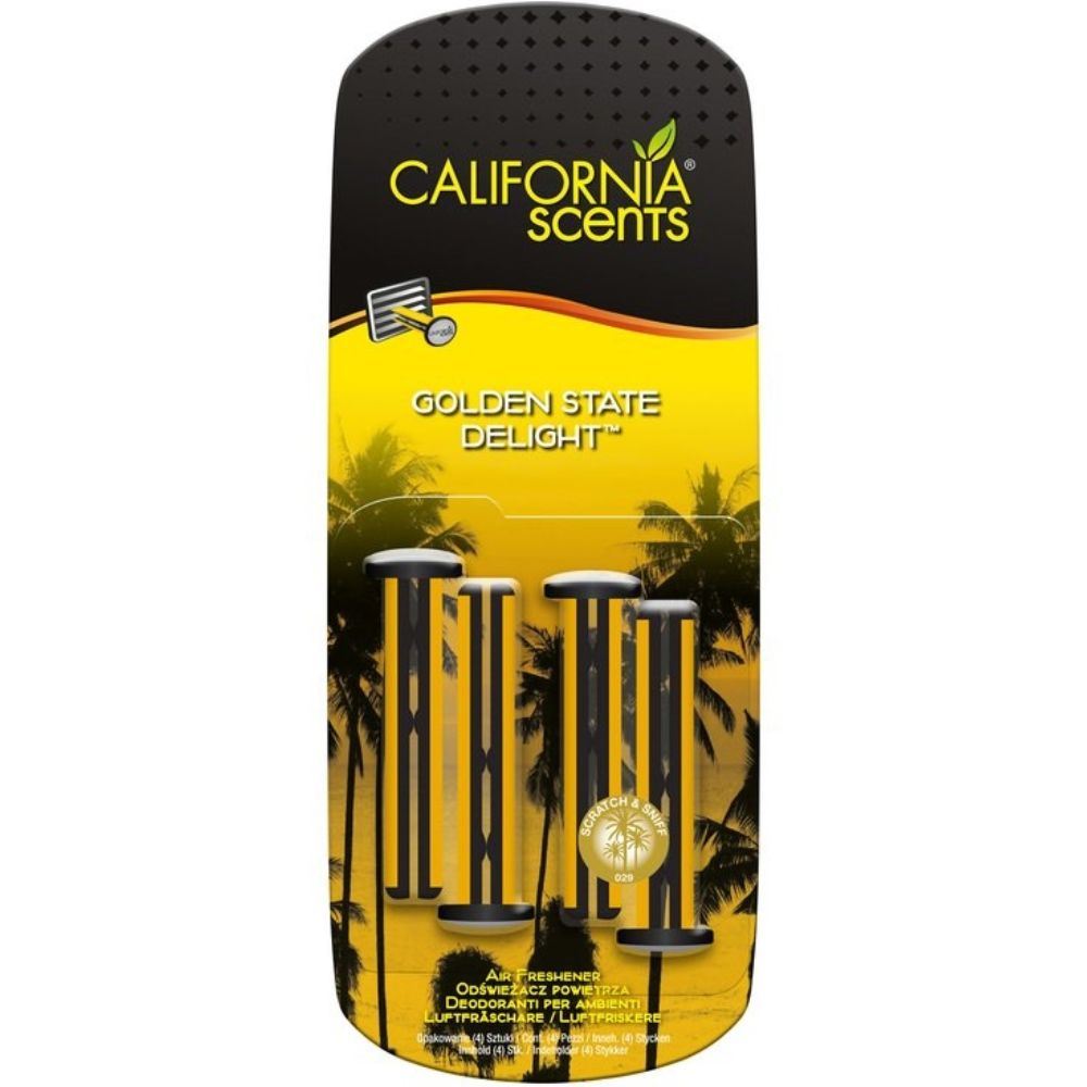 California Car Scents Air Freshener Home Van Taxi Cab Scent Tin Can Vent Stick - Picture 9 of 24