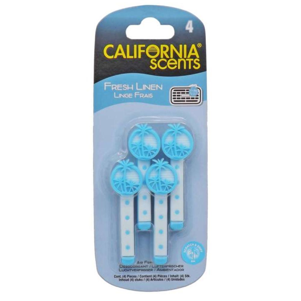 California Car Scents Air Freshener Home Van Taxi Cab Scent Tin Can Vent Stick - Picture 7 of 24