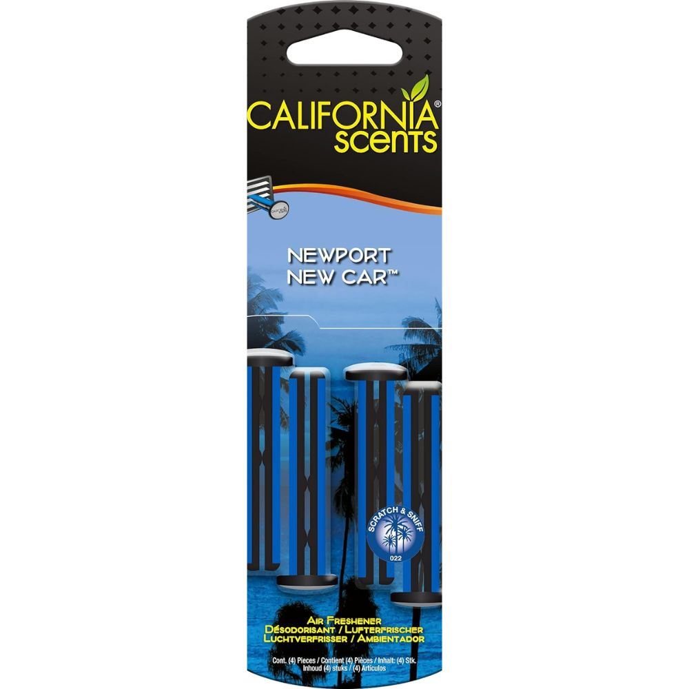 California Car Scents Air Freshener Home Van Taxi Cab Scent Tin Can Vent Stick - Picture 17 of 24