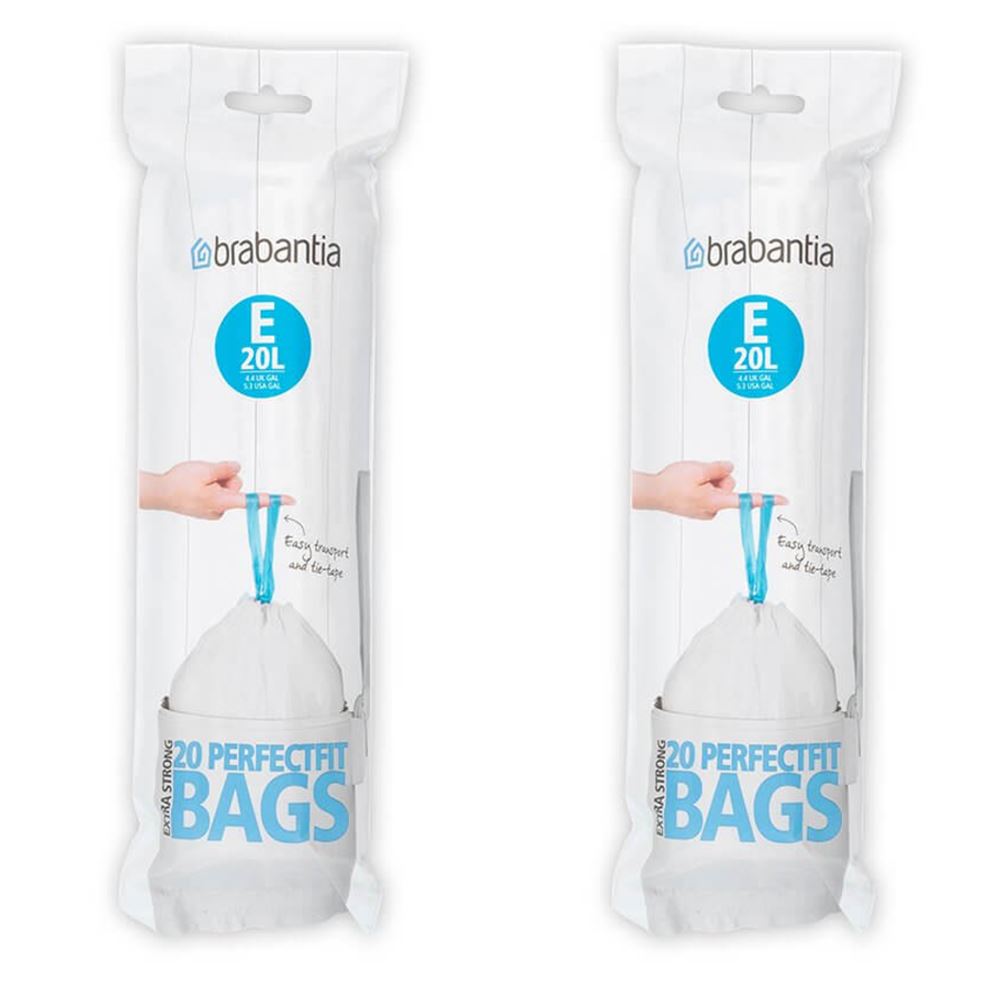 Brabantia Waste Bin Liners Bags Size A B C D E F G H L O V W X Y 112