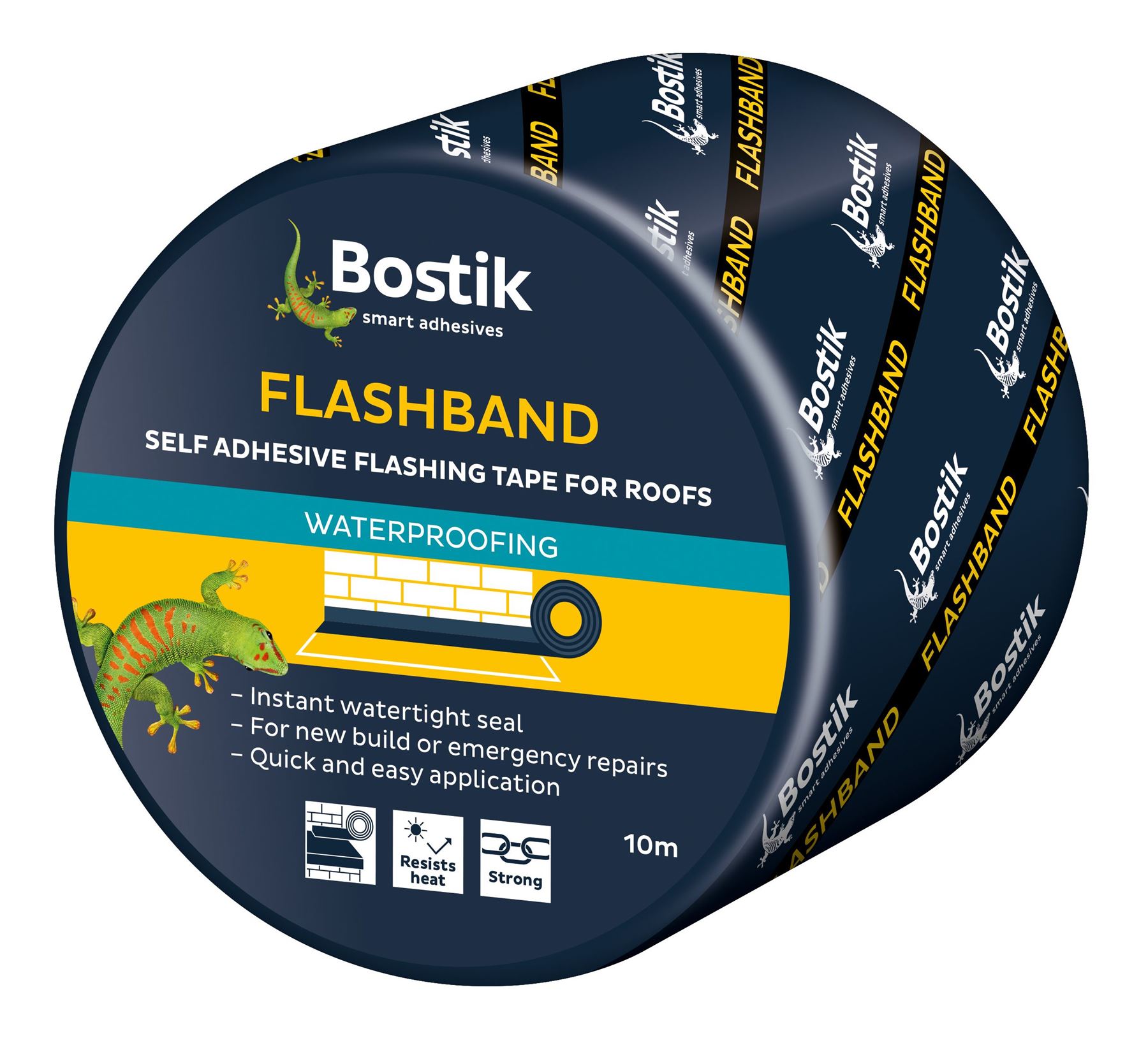 Flashband Original Evostik Clignotant Bande 100 mm x 10mtr 10 M Lead