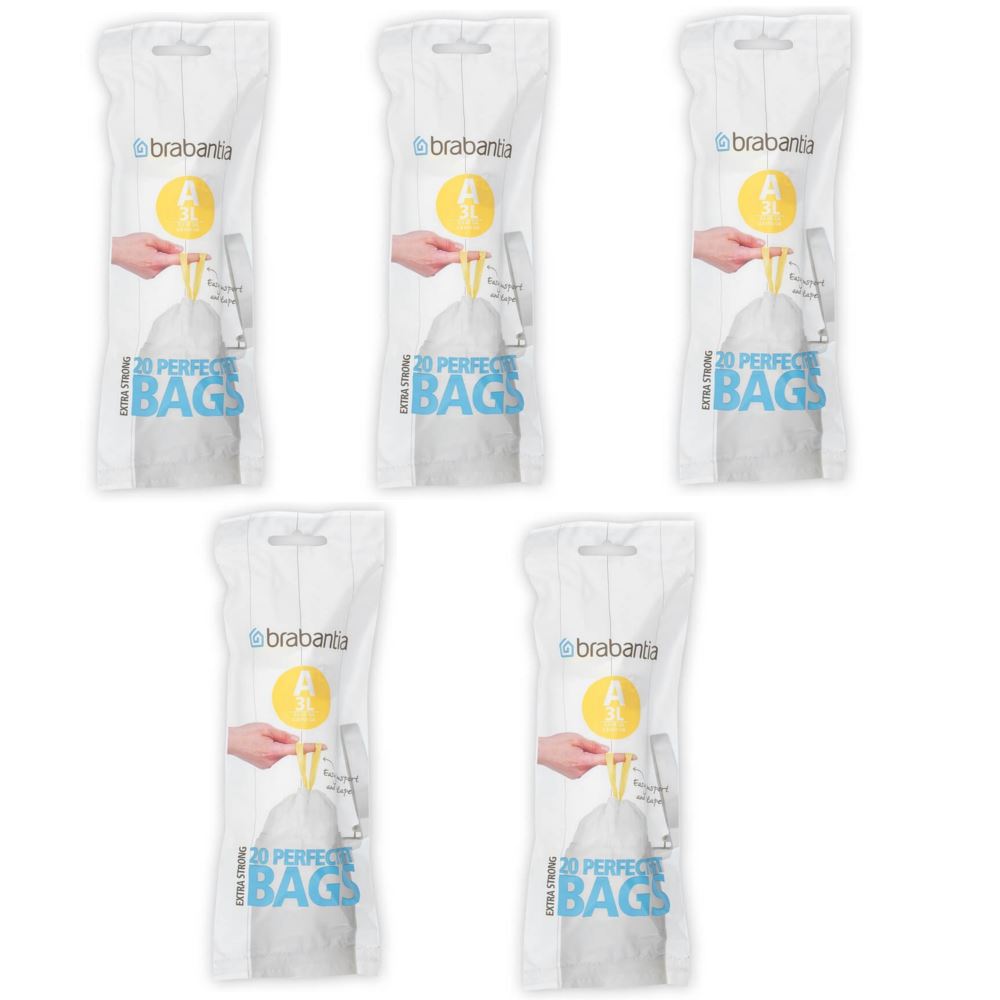 Brabantia Waste Bin Liners Bags Size A B C D E F G H L O V W X Y 112