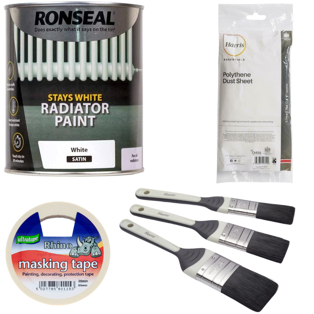 Ronseal Quick Dry Tough Heizkörperlack bleibt weiß glänzend seidig 750ml 250ml - Bild 10 von 11
