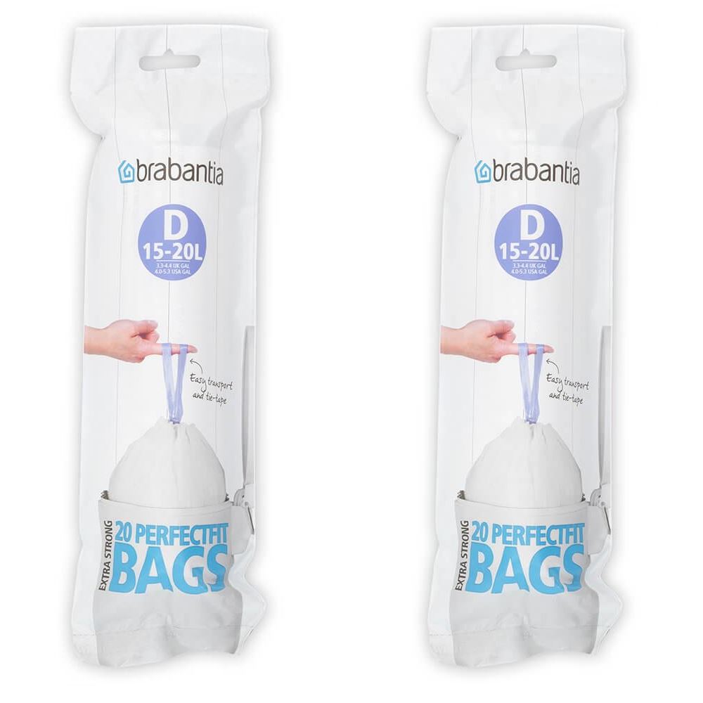 Brabantia Waste Bin Liners Bags Size A B C D E F G H L O V W X Y 112