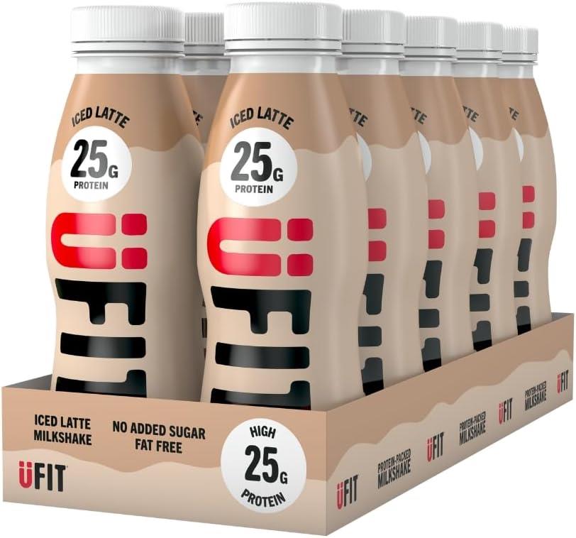 UFIT Protein Milkshake - 25g Protein 10x330ml (Iced Latte)