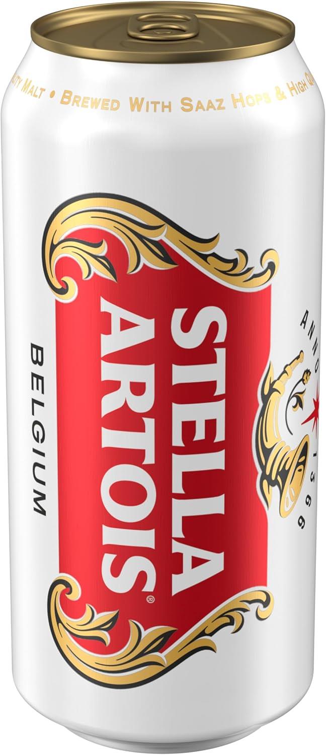 Stella Artois Premium Belgian Lager 4.6 Percent Abv Beer 24 x 440ml Cans