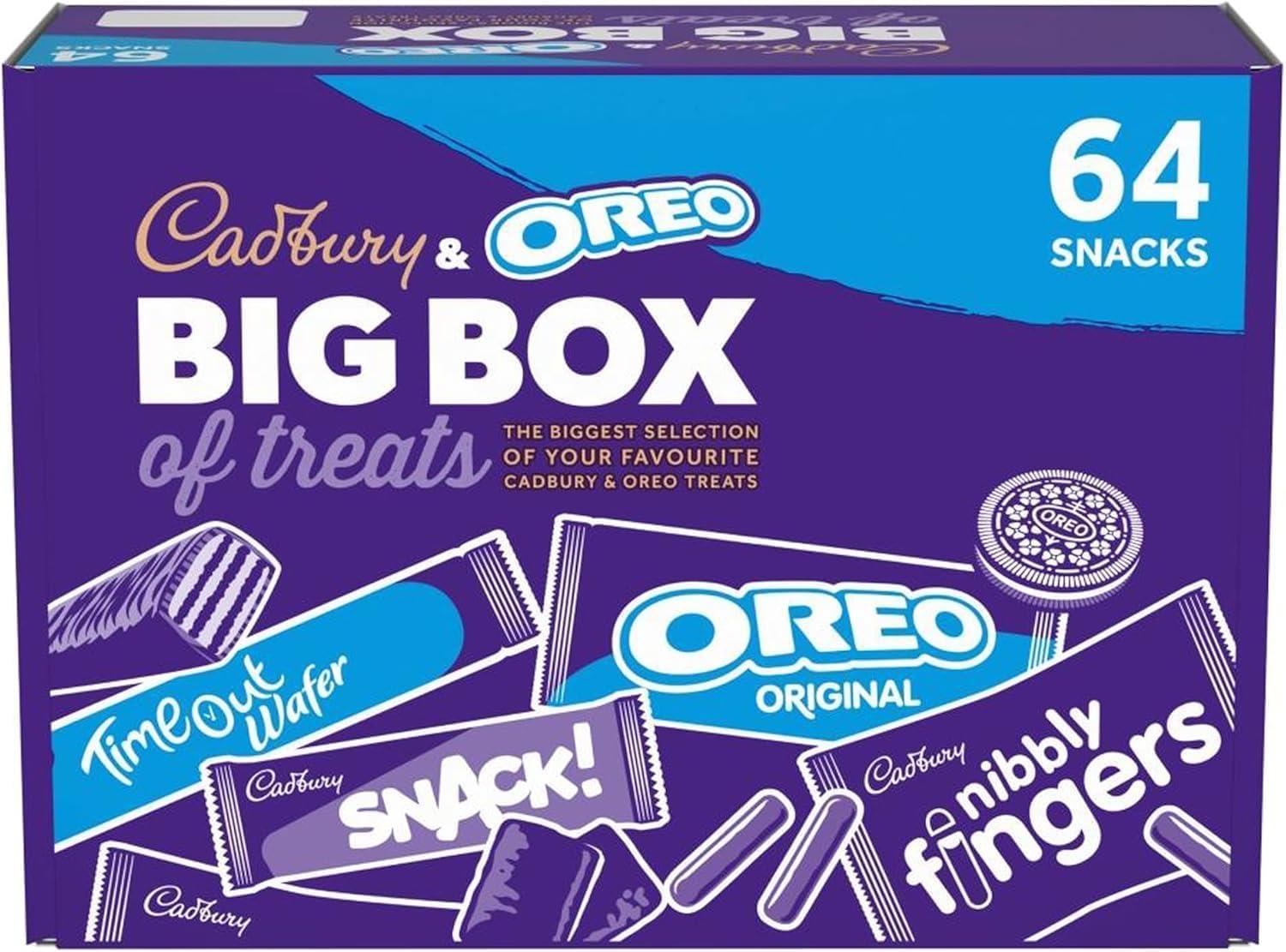 Cadbury And Oreo Big Box 1618g 64 Assorted Chocolates And Snacks Perfect For Sharing