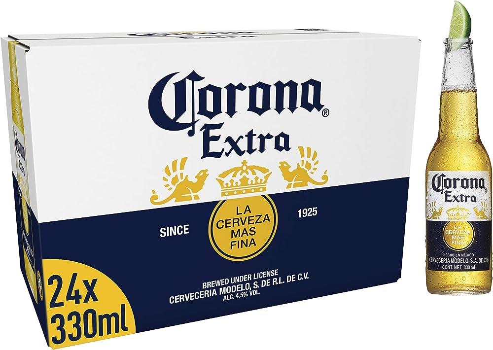 Corona Extra Premium Lager Beer 4.5% ABV 24 x 330ml Bottles