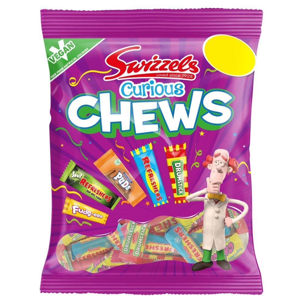 Swizzels Vegan CURIOUS CHEWS 12 x 135g PMP Bags