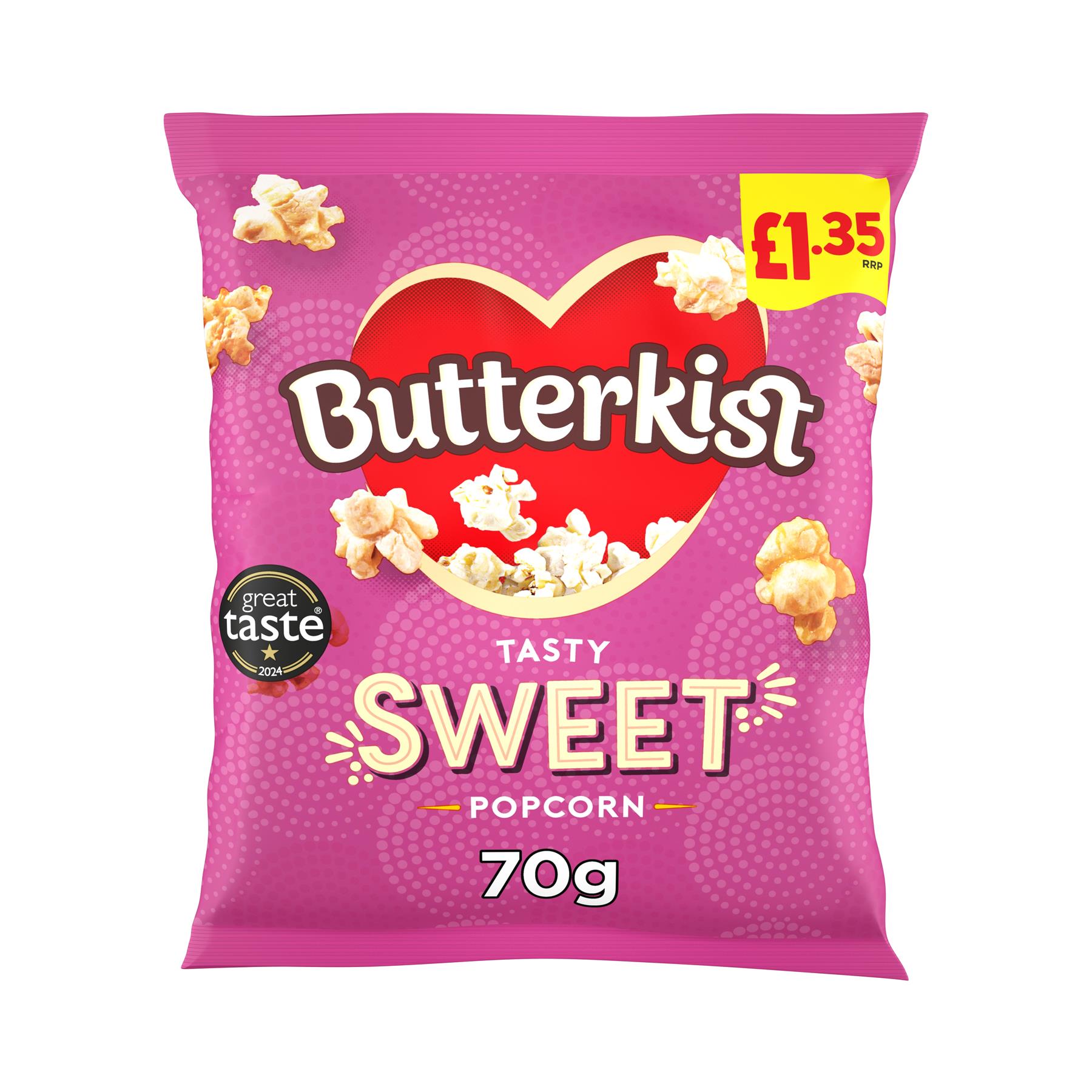 Butterkist Popcorn 15 x 70g (Tasty Sweet) PMP