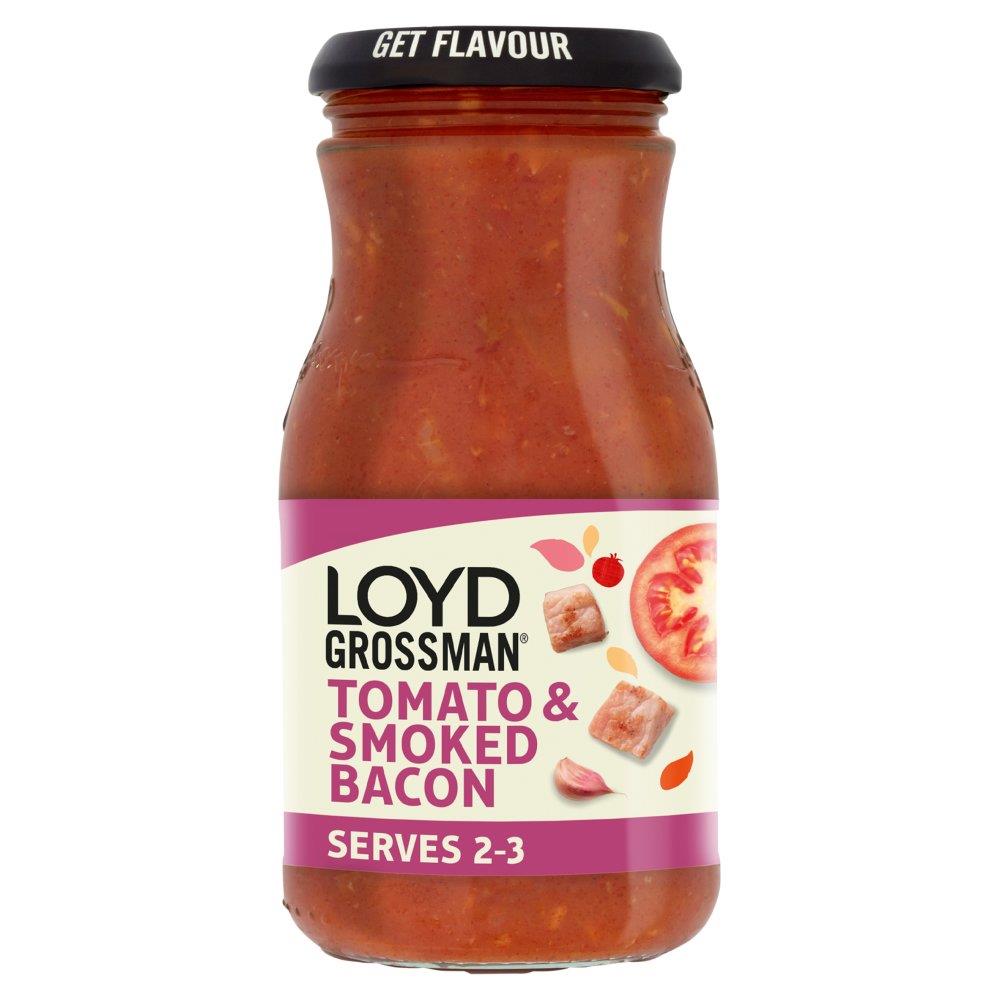 Loyd Grossman Tomato & Smoked Bacon Pasta Sauce 6 x 350g Jars