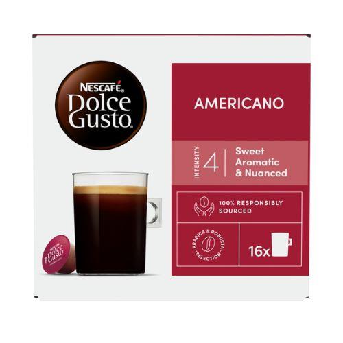 Nescafe Dolce Gusto Americano Coffee Capsules 16 Pods 3 X 136g