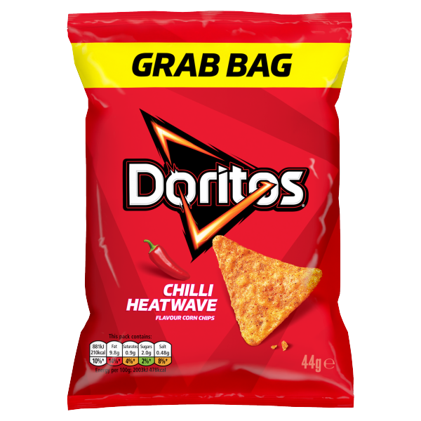 Doritos CHILLI HEATWAVE Tortilla Crisps 44g Bags