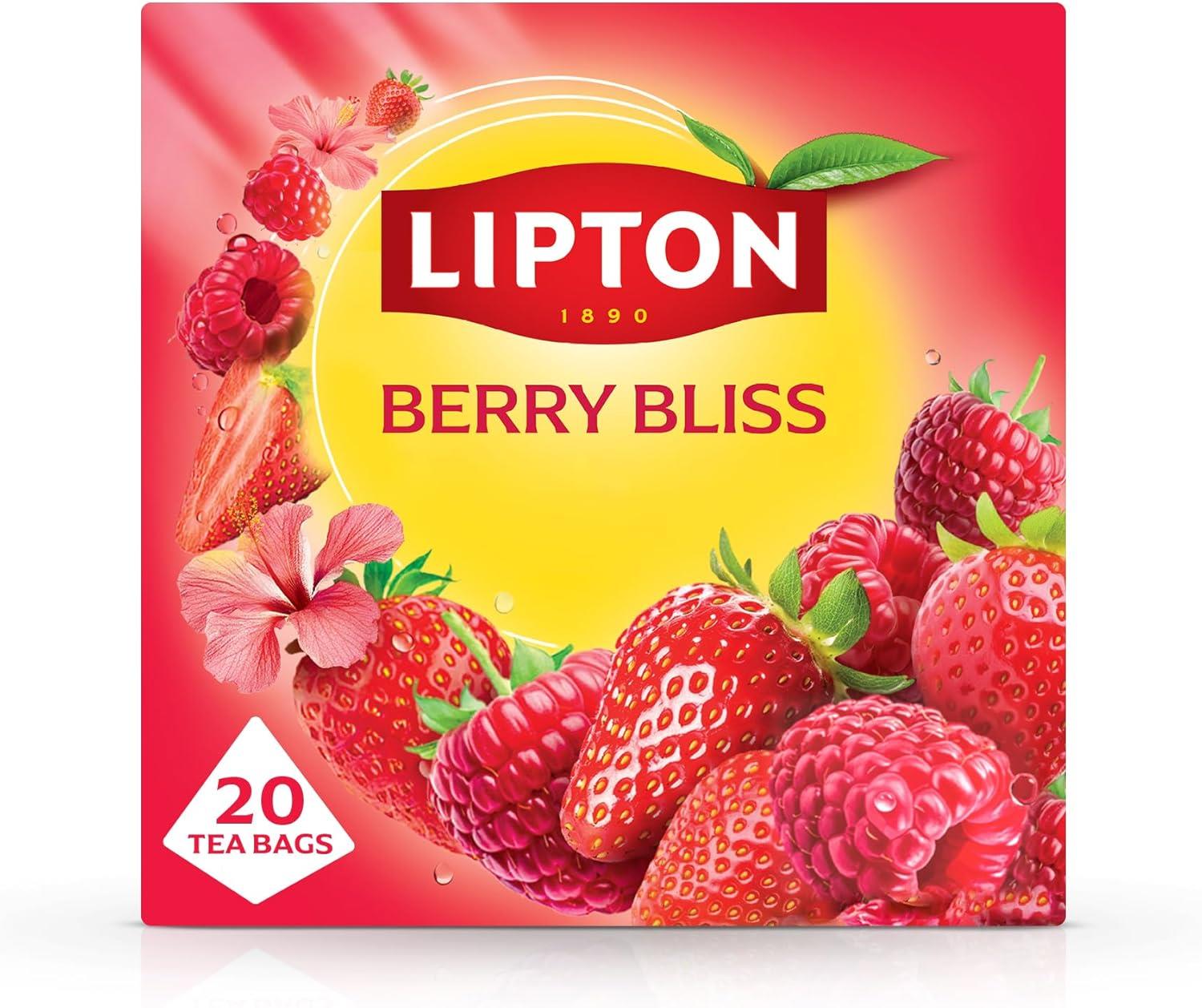 Lipton Berry Bliss 20 Tea Bags (Pack of 4)