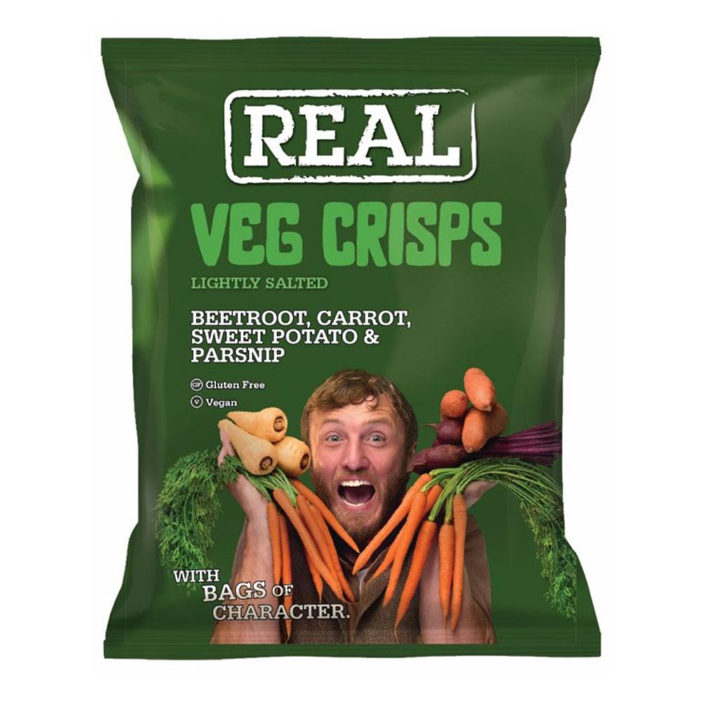 Real Veg Crisps 18 x 35g Mixed Vegetable Gluten Free Vegan Snack Bags
