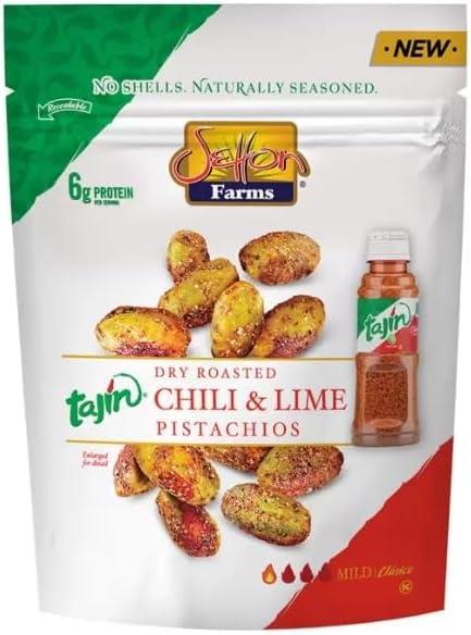 Tajin Chili And Lime Pistachios 567g Premium Roasted Spicy Snack Bag With Bold Chili And Zesty Lime 