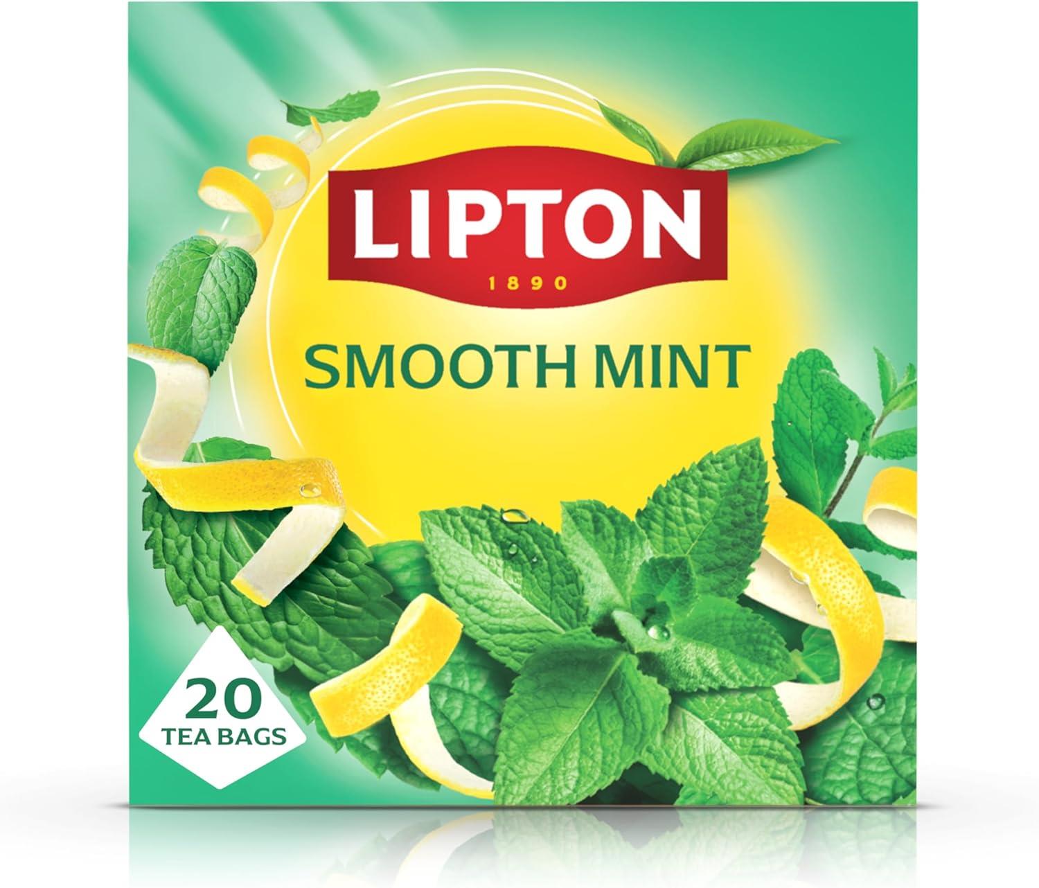 Lipton Mint Smooth 20 Tea Bags (Pack of 4)