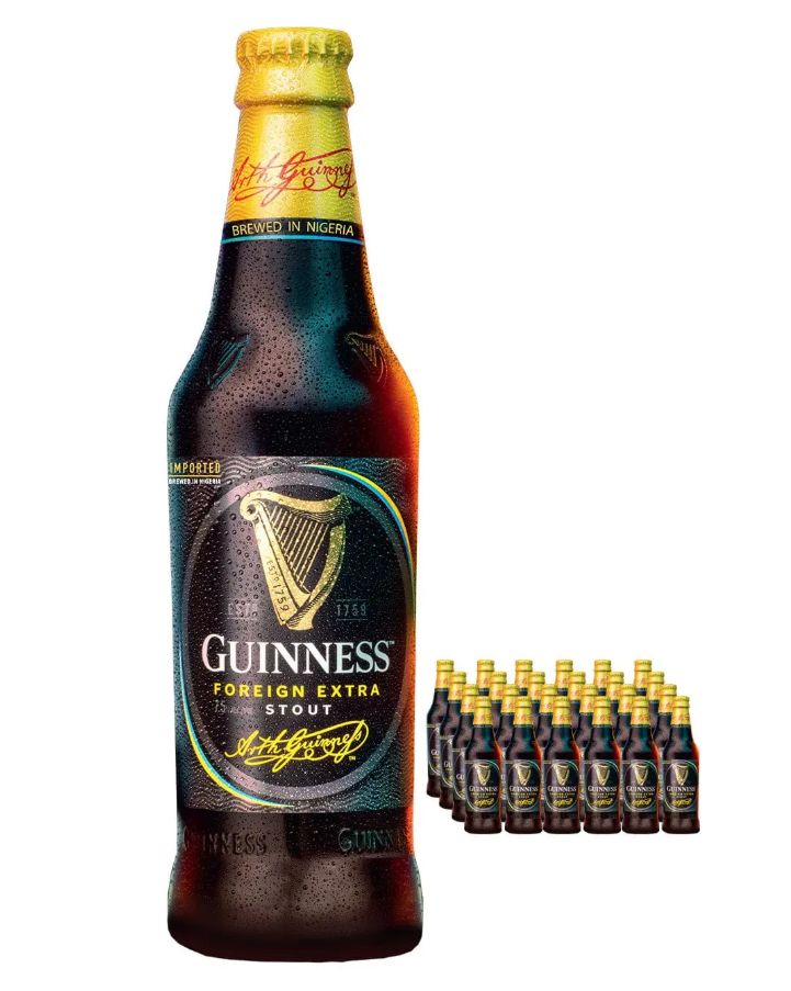 Guinness Foreign Extra Stout 7.5% Vol Beer 325ml Bottle (Nigerian Version)