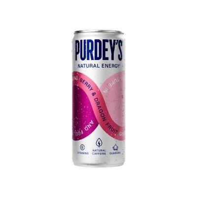 Purdeys Blackberry And Dragon Fruit Natural Energy Drink 12 X 330ml Cans With Botanical Blend And Na