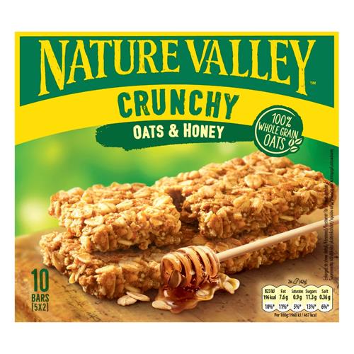 Nature Valley Crunchy Oats And Honey Bars 5 X 5 Pack 210g Honey Oat Snack