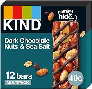 KIND Dark Chocolate Nuts & Sea Salt 12 x 40g Bars
