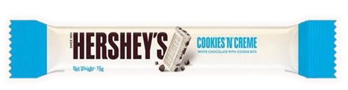 Hershey's Cookies N Creme Chocolate 15g Bars