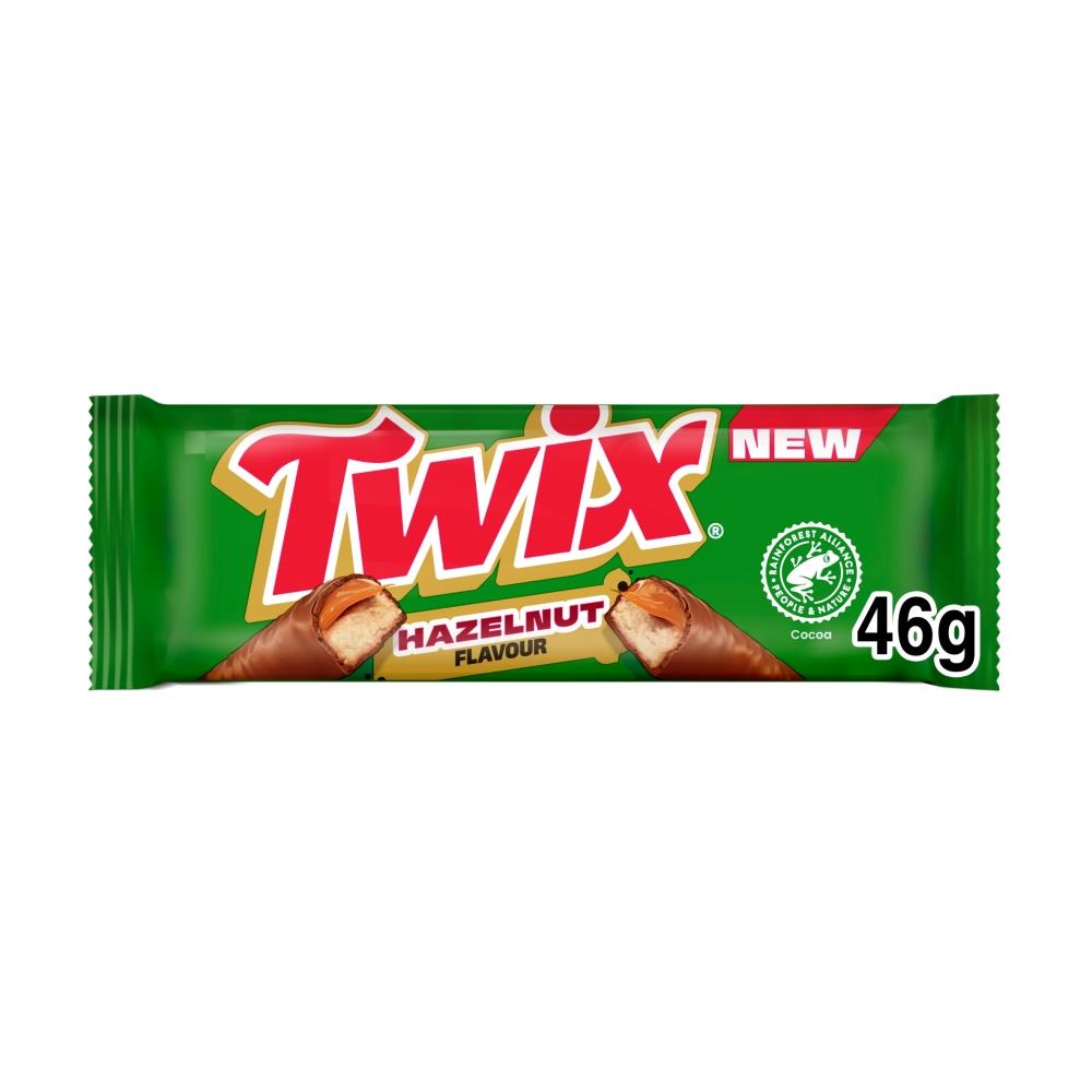 Twix Hazelnut Chocolate Bars 30 x 46g Packs