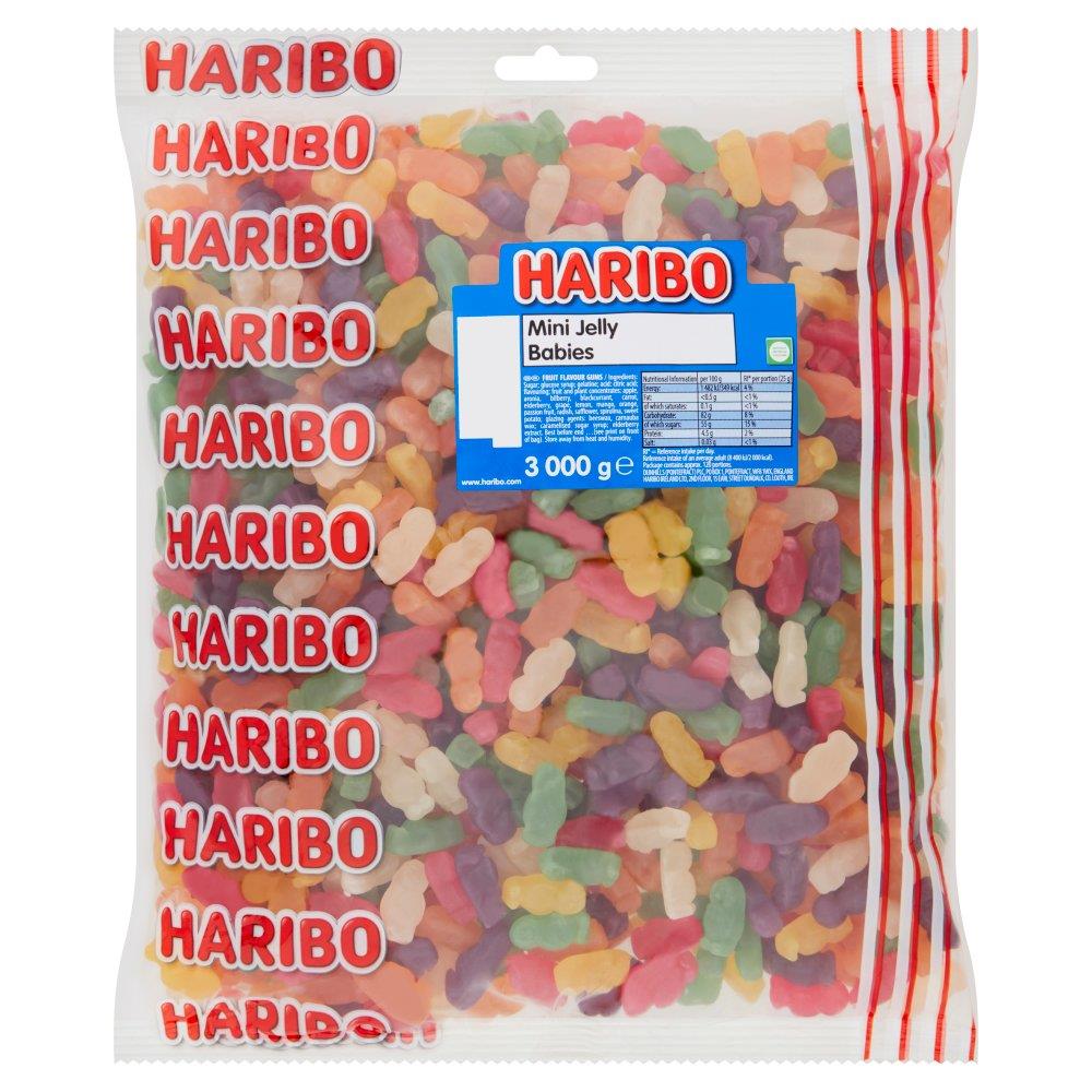 Haribo Mini Jelly Babies Sweets 4 X 3Kg Fruity Chewy Bulk Case Ideal For Retail Catering And Events