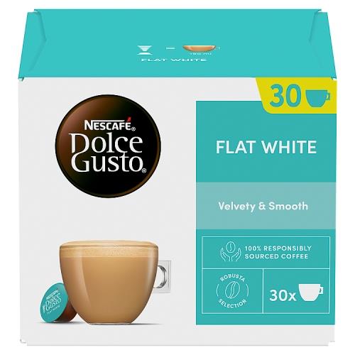 Nescafe Dolce Gusto Flat White Coffee Capsules 16 Pods 3 X 351g
