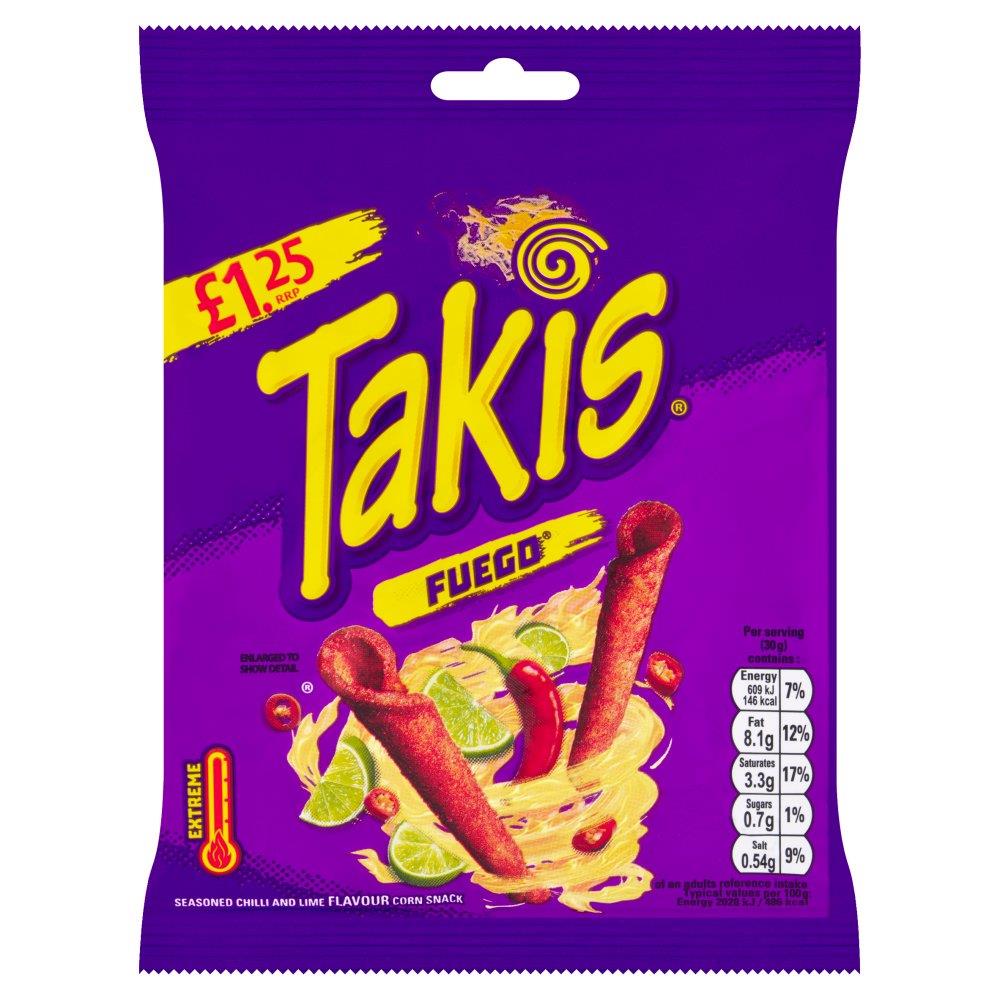 Takis Fuego Chips 21 x 55g PMP Bags