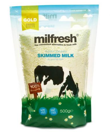 Milfresh Gold Milk Powder 500g (Pack Of 6 Bag) Skimmed Fat Free Natural Taste Completely Dairy Goodn