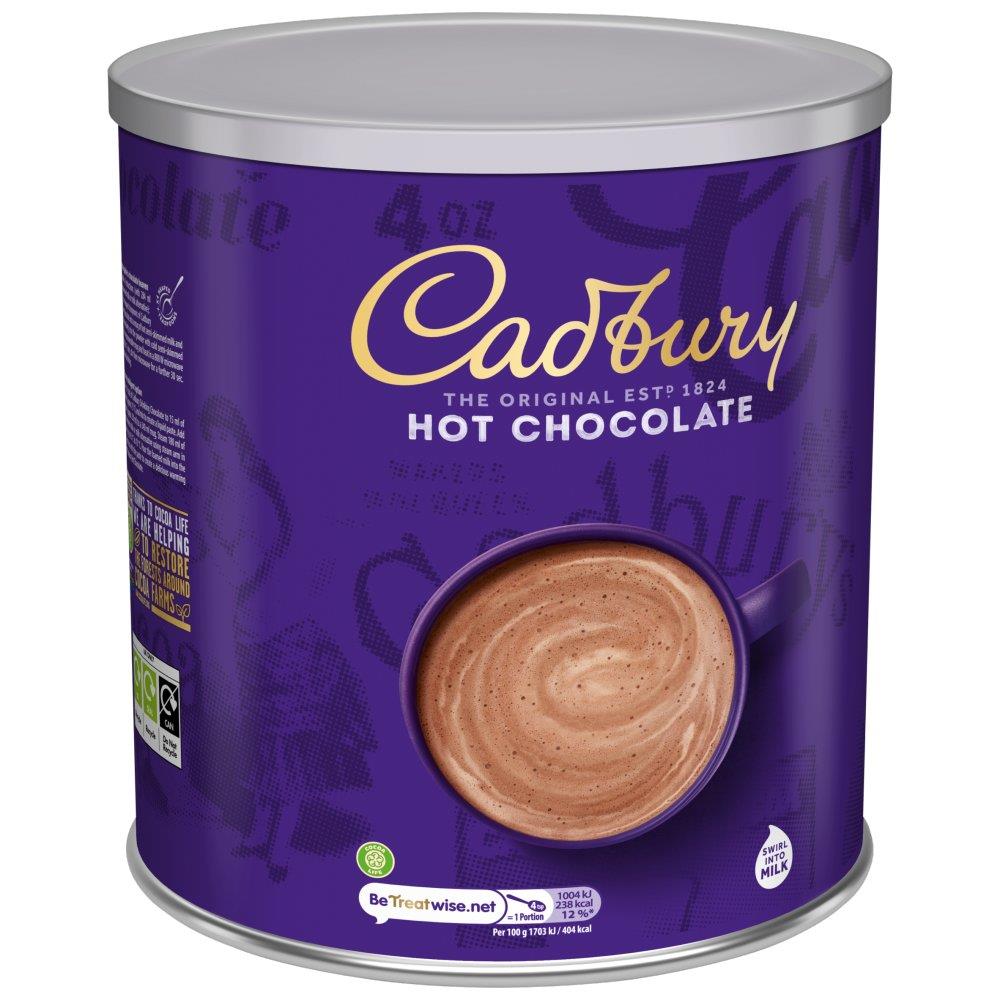 Cadbury ORIGINAL DRINKING Hot Chocolate Add Milk 2Kg (1 Tub)