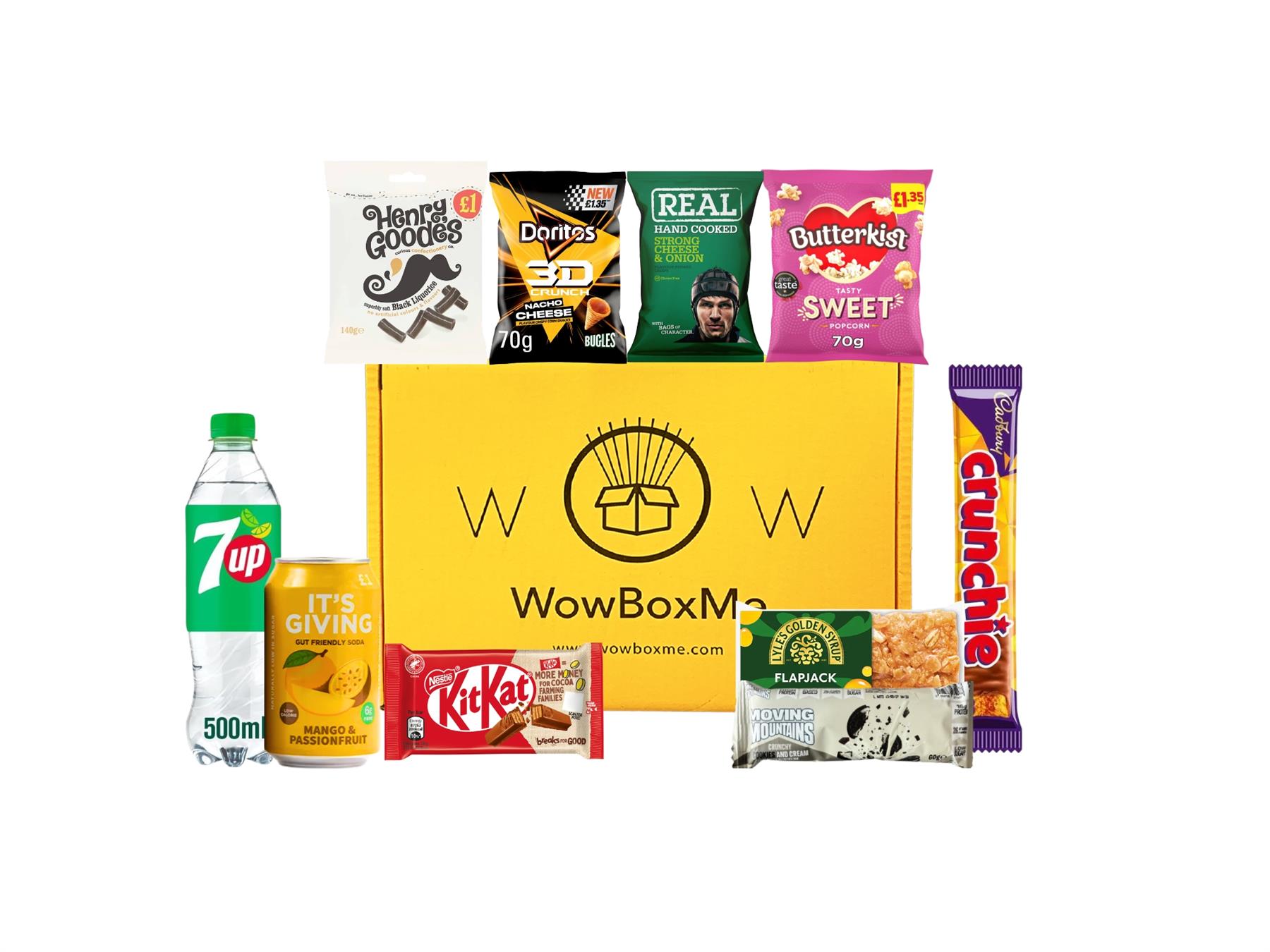 WowBoxMe Discovery Treats Drinks Snacks Box