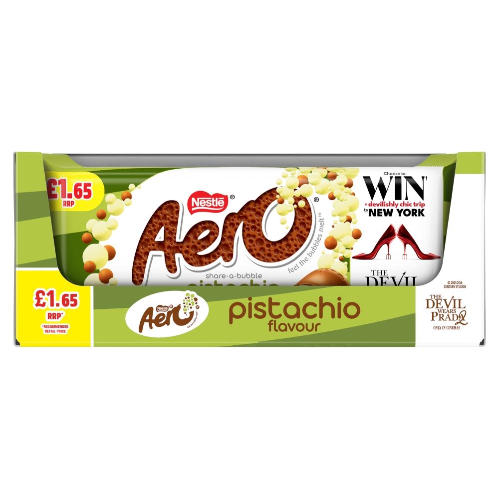 Aero Pistachios Chocolate Block 15 x 90g Bars