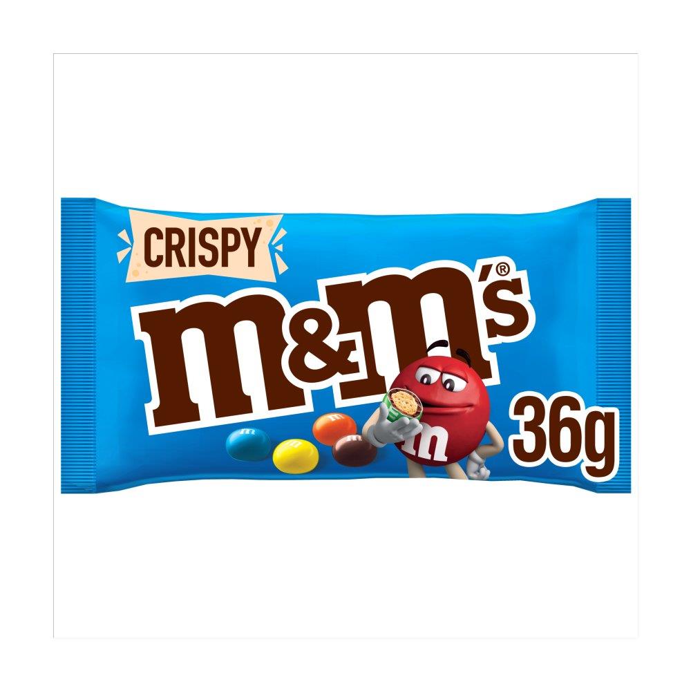 M&M's Crispy Milk Chocolate 24 x 36g Bags