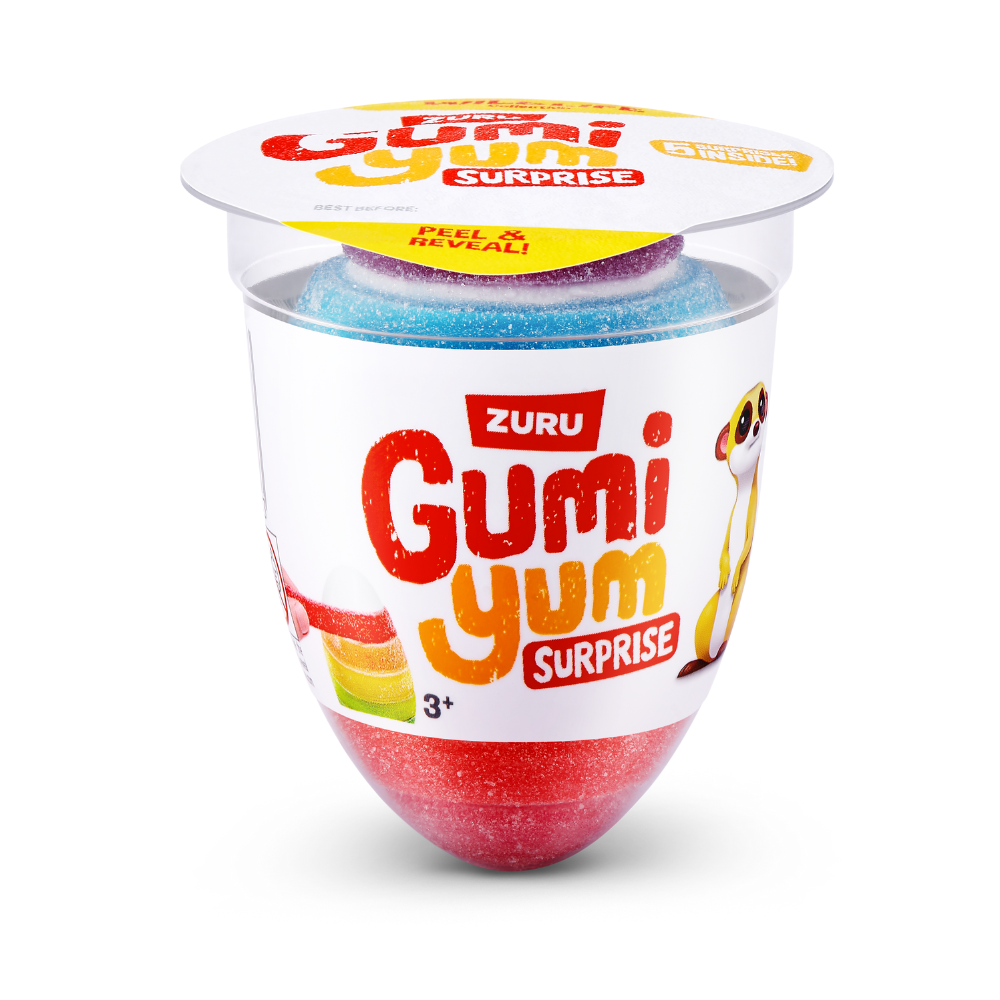 Gumi Yum Surprise Wildlife Sweets 18 x 22g Packs – Gummy Treats With Hidden Wildlife Toys