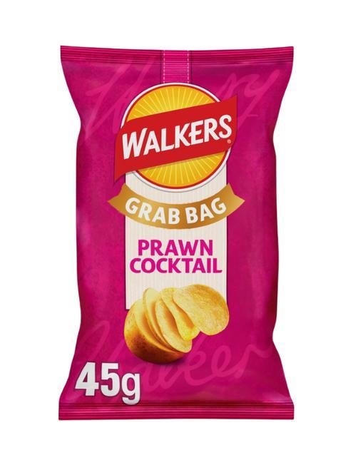 Walkers Crisps Grab Prawn Cocktail 32 x 45g