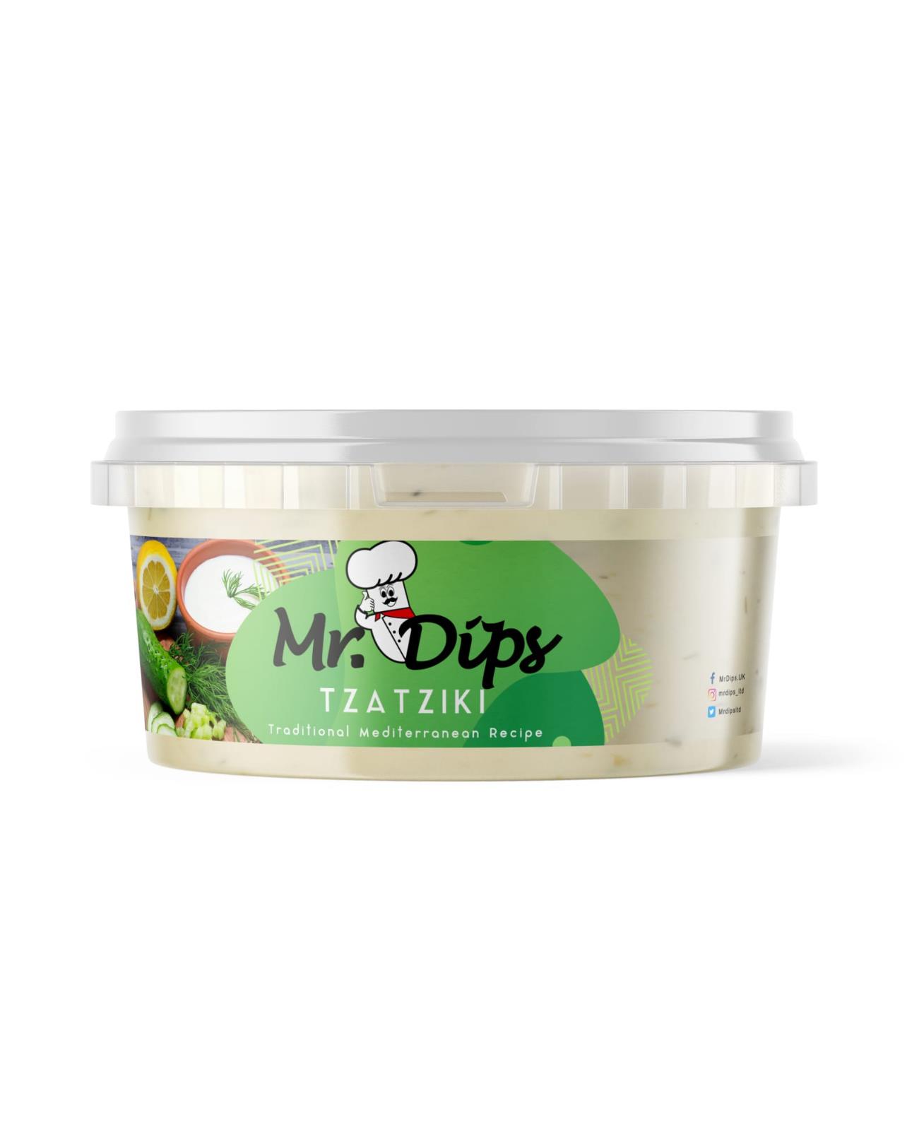 Mr Dips Tzatziki 3 x 400g Tubs