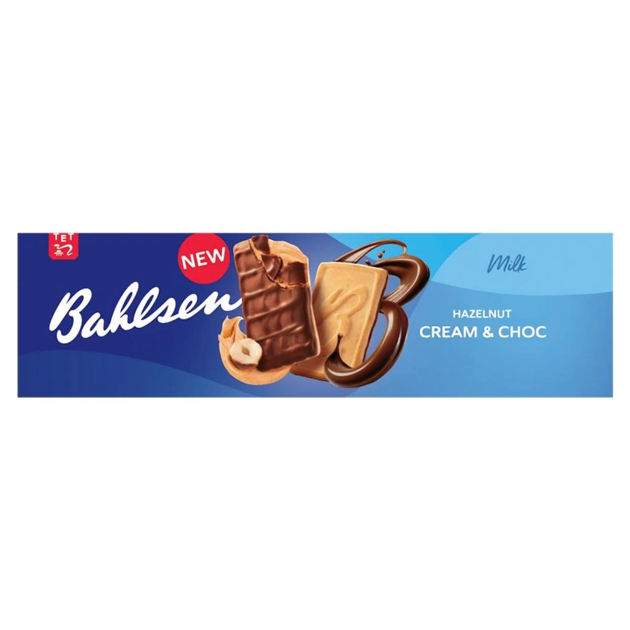 Bahlsen Hazelnut Choc And Cream Biscuits Box 12 x 100g Packs Crunchy Chocolate Snack UK
