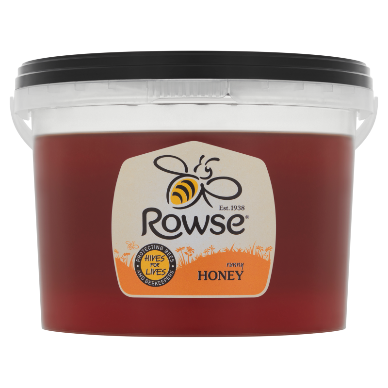 Rowse Clear Honey Catering Tub 1 x 3.17kg Smooth And Pure Blended Honey For Cooking And Breakfast Us
