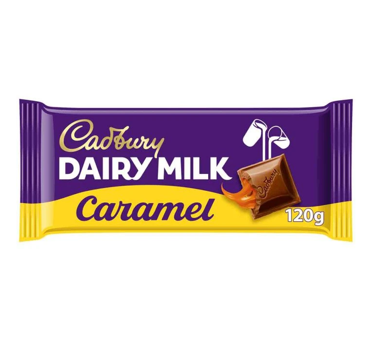 Cadbury Dairy Milk Caramel 16 X 120g PMP Chocolate Bars With Caramel