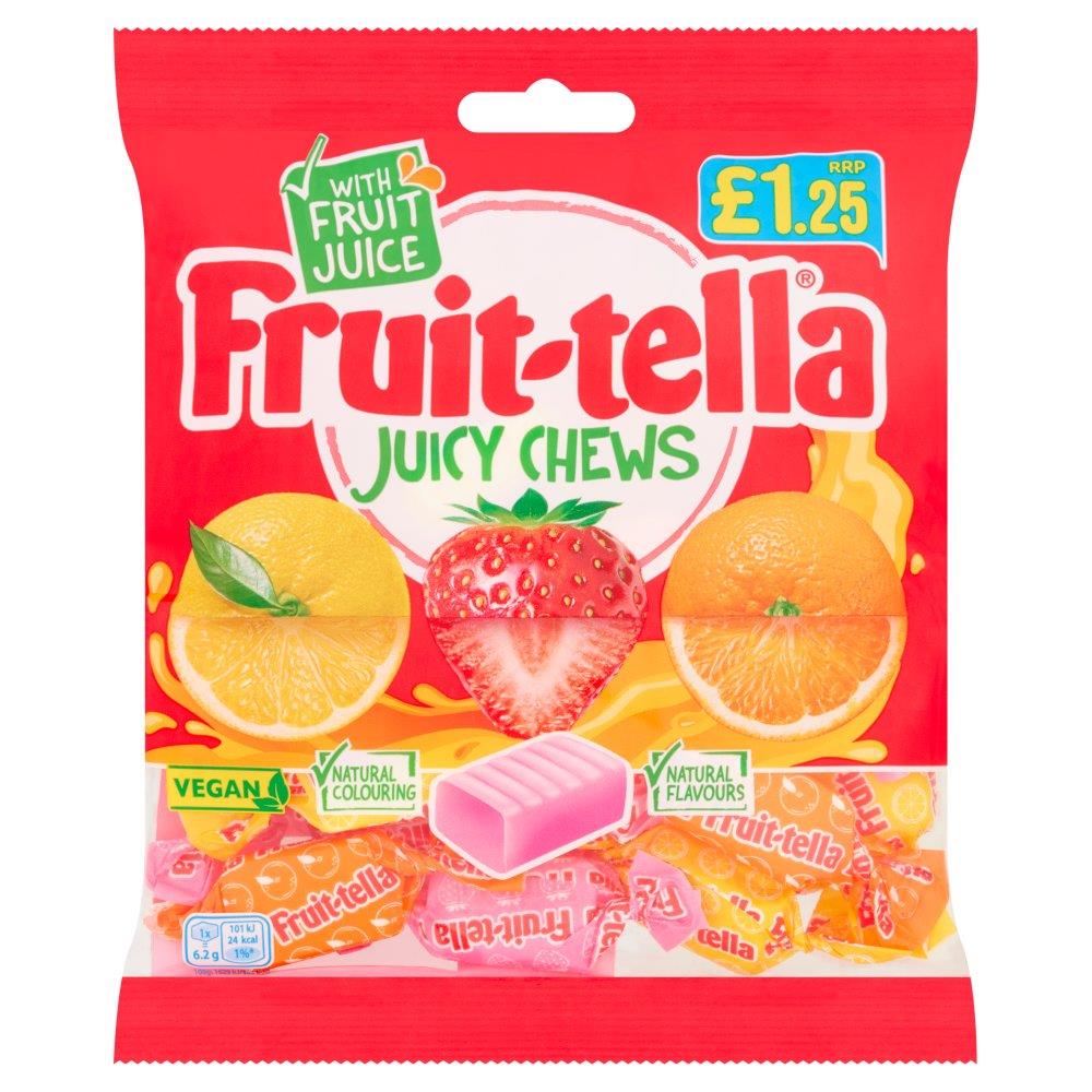 Fruit-tella Vegan Juicy Chews 135g PMP Bag