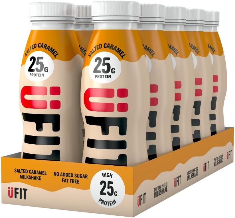 UFIT Salted Caramel High 25g Protein Drink 330ml Bottle